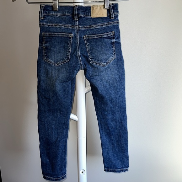 Zara Dark Denim Skinny Jeans Size 5-6 Years - Picture 6 of 10